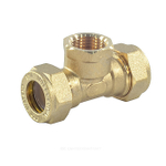 Тройник латунь 25Aх1"х25 обжим/ВР STAHLMANN STFL25000125BEF