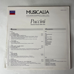 Винтажная виниловая пластинка LP Сборник Оперы, Мадам Баттерфляй, Тоска, Musicalia 7. Puccini Пуччини, Монсеррат Кабалье, Лучано Паваротти (Испания 1986)