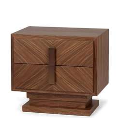 Прикроватная тумба Alpi 60х41 см, шпон ореха
