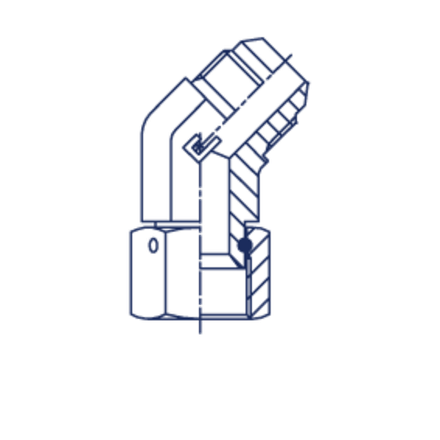 Соединение PN45 JIC 1.7/8" CAST