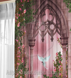 Фото-шторы: Розовые сны (арт. L20-1281)  -  (145х270)х2 см.