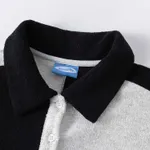 Поло Ymkashix color block HTF черный/серый