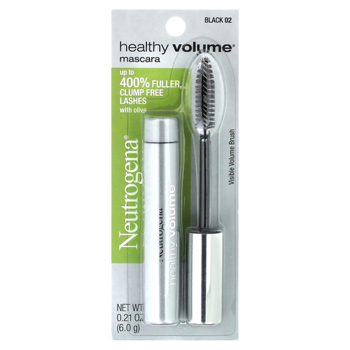 Neutrogena, Тушь для ресниц Healthy Volume, черная 02, 6 г (0,21 унции)