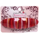 Заколка автомат «Calista - Mila», овал., 6 цветов, 9*2,5см (Кокетка)