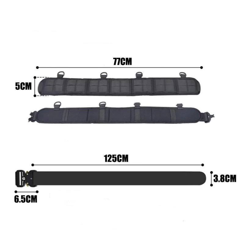 Тактический разгрузочный пояс РПС / чёрный