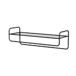 Полка навесная Spaceo 90x30x30 смнагрузка до 25 кг металл цвет графит