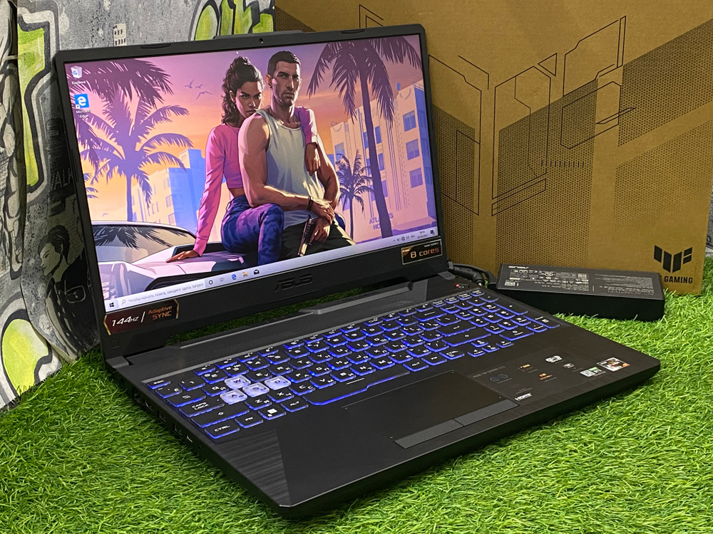 Игровой Asus 15.6 R7 5800H/RTX 3060 6GB/32GB/512GB/ IPS 144Hz/ TUF Gaming A15[FX506QM-HN053]/Windows 10