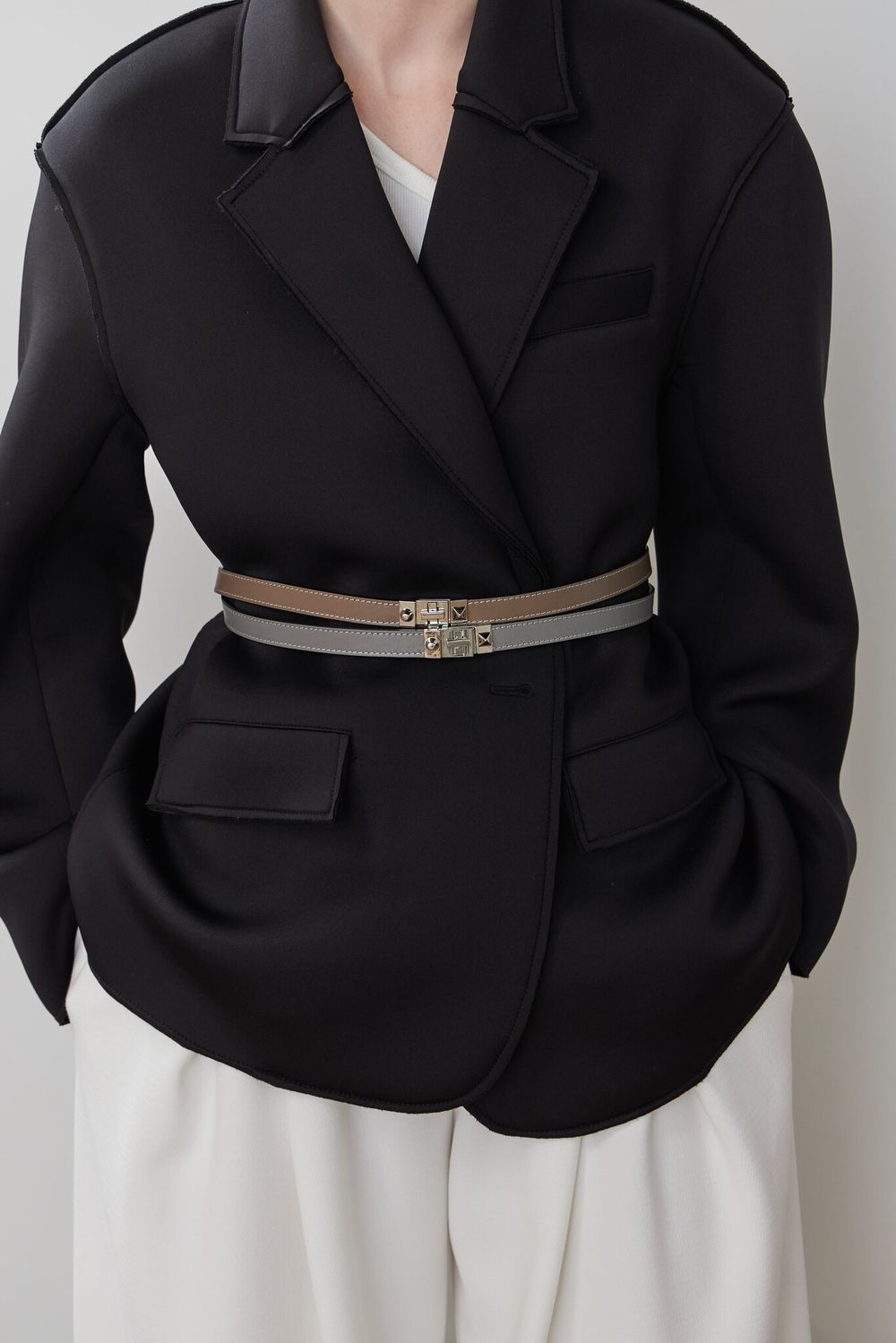 ТОНКИЙ РЕМЕНЬ С ЗАМОЧКОМ BLUE|NUDE