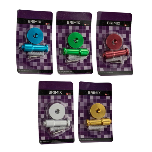 Крючок одинарный BRIMIX разноцветный 583