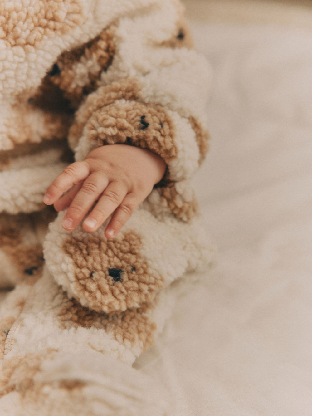 Комбинезон флисовый для малышей Next K82-065, Молочный