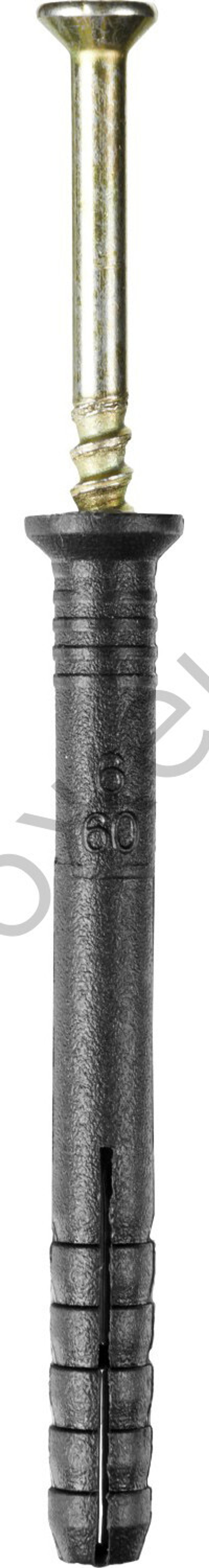 STAYER 6 x 60 мм, потайный бортик, дюбель-гвоздь полипропиленовый, 1500 шт (30640-06-060)