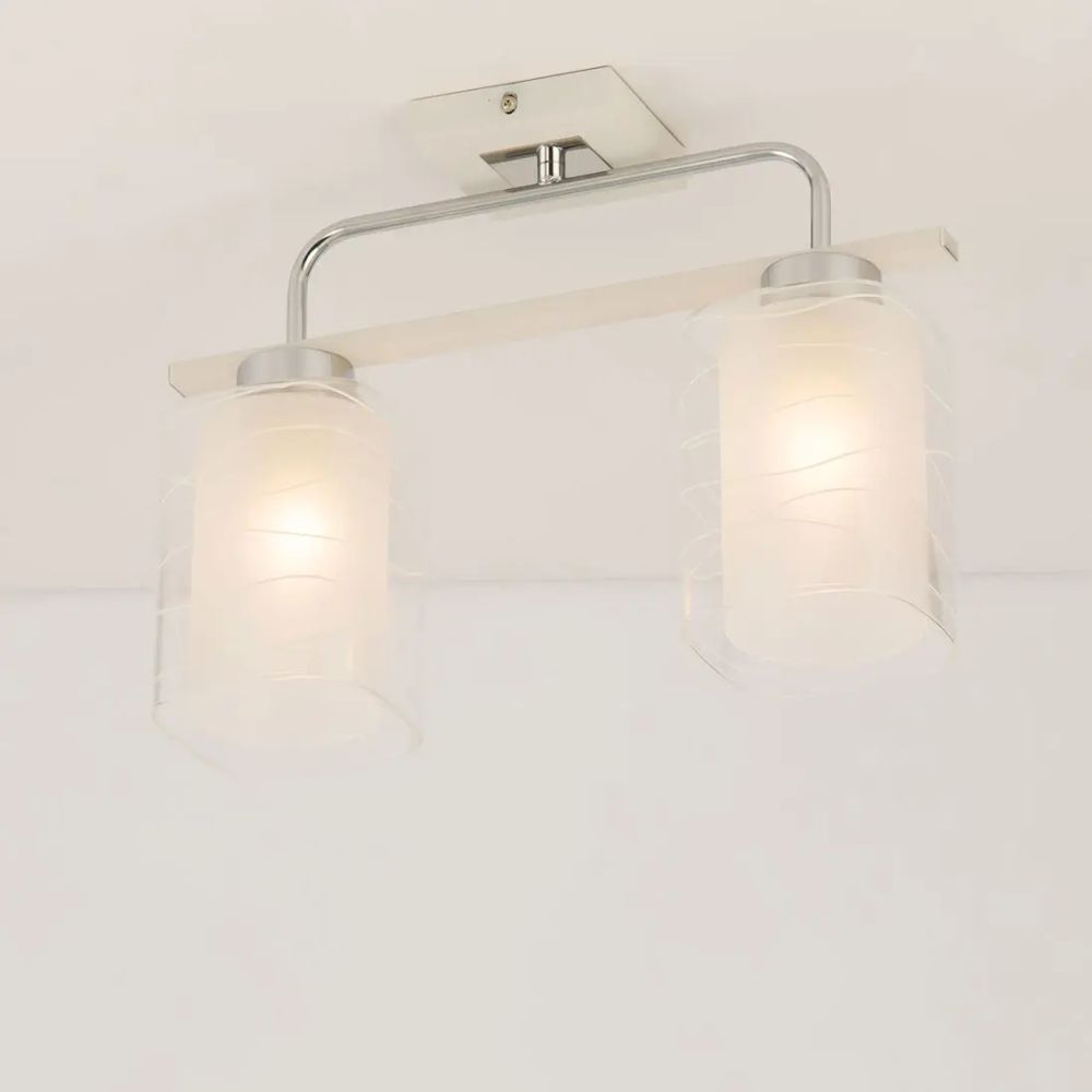 Citilux Румба CL159120 Люстра потолочная Белая Хром