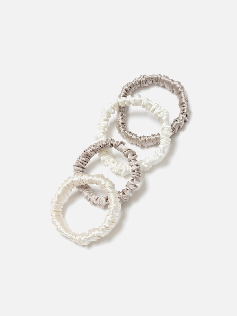 Набор mini резинок PEARL GREY MILKY WHITE