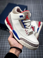 AIR JORDAN 3 RETRO INTERNATIONAL FLIGHT SAIL/SPORT ROYAL-FIRE RED