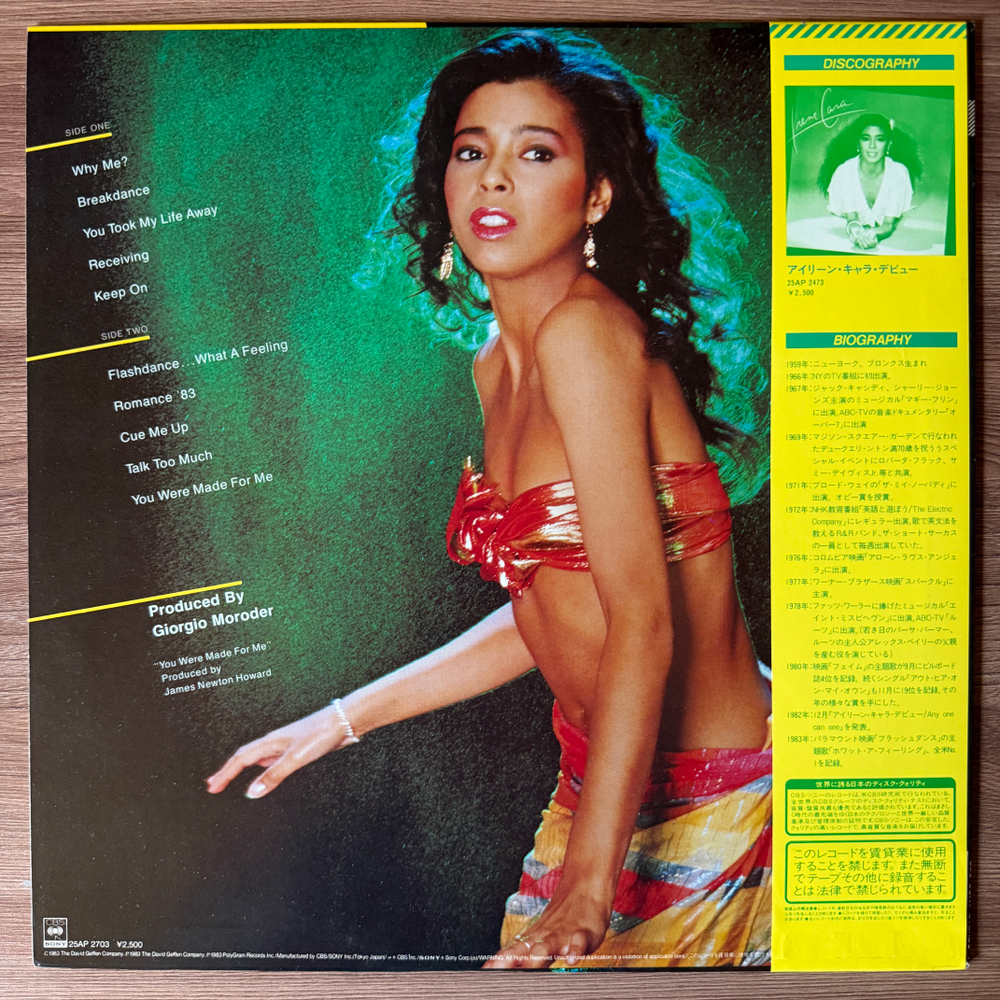 Виниловая пластинка Irene Cara ‎– What A Feelin LP