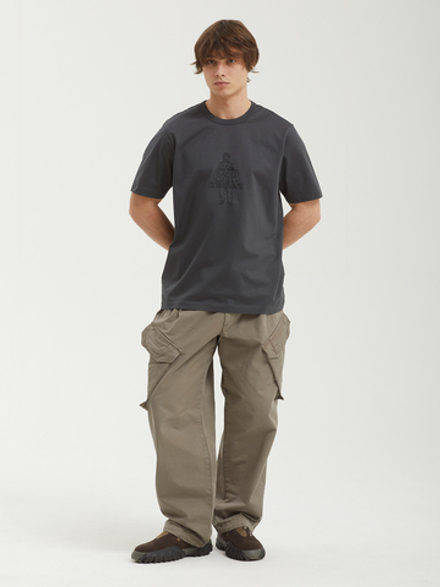 Мужская Футболка In Mercerized Jersey 30/2 Twisted