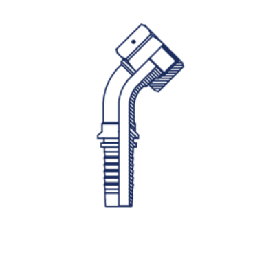 Фитинг DN 12 ORFS (Г) 1 (45)