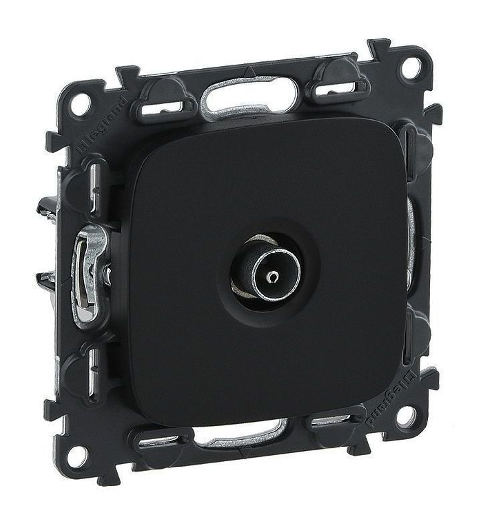 Розетка TV Legrand VALENA ALLURE оконечная антрацит 753970