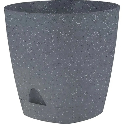 Горшок для цветов InGreen Amsterdam D170мм 2,5л с прикорневым поливом, тёмный камень