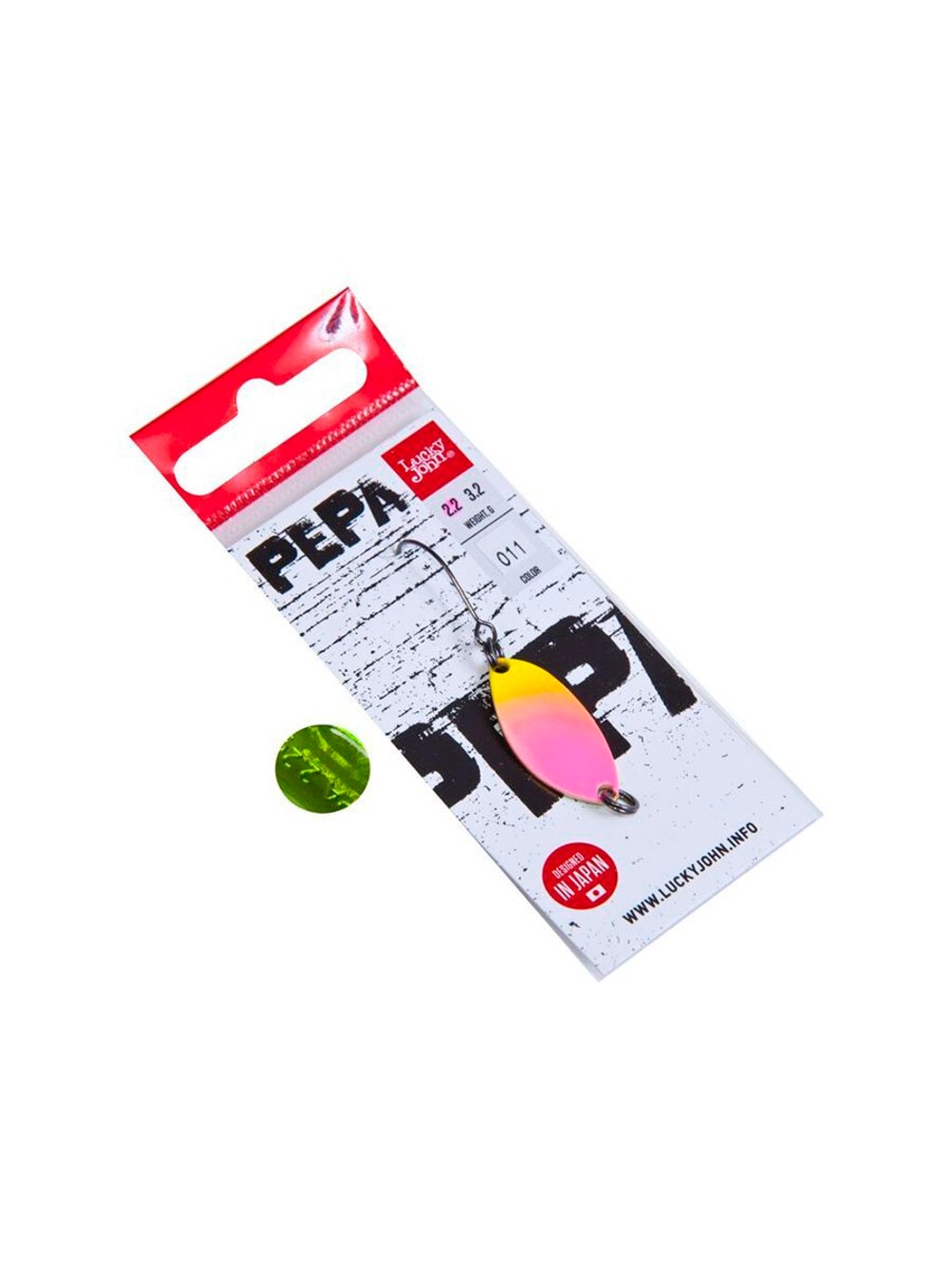 Блесна колеблющаяся Lucky John PEPA длина 25мм/2,2г 035