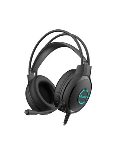 Наушники с микрофоном A4Tech Fstyler FH300U черный 2м мониторные USB оголовье (FH300U BLACK)