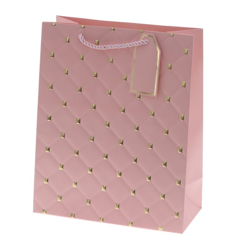 GAEM Пакет подарочный M (бумага 210г/м2, блок 12шт), L26 W12 H32 см, 8в.