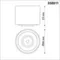 358811 OVER NT21 378 белый Светильник накладной светодиодный IP20 LED 9W 770Лм 4000K 220V GESSO