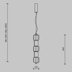 Светильник подвесной светодиодный Maytoni   MOD381PL-L30B3K