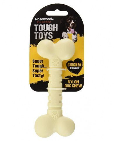 Игрушка "Кость бежевая" нейлон, 16х6х3см