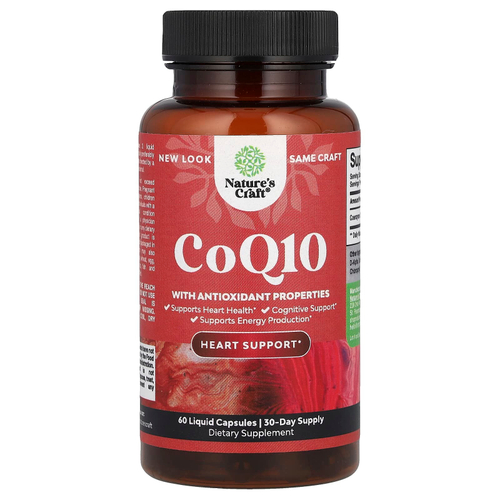 Nature's Craft, CoQ10, 60 жидких капсул (100 мг на капсулу)