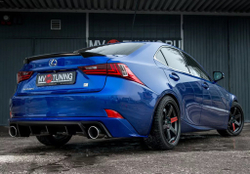 Диффузор заднего бампера с килями Lexus IS (версия 1)
