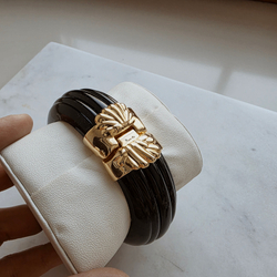 Браслет Inna Cytrine из чёрного люцита