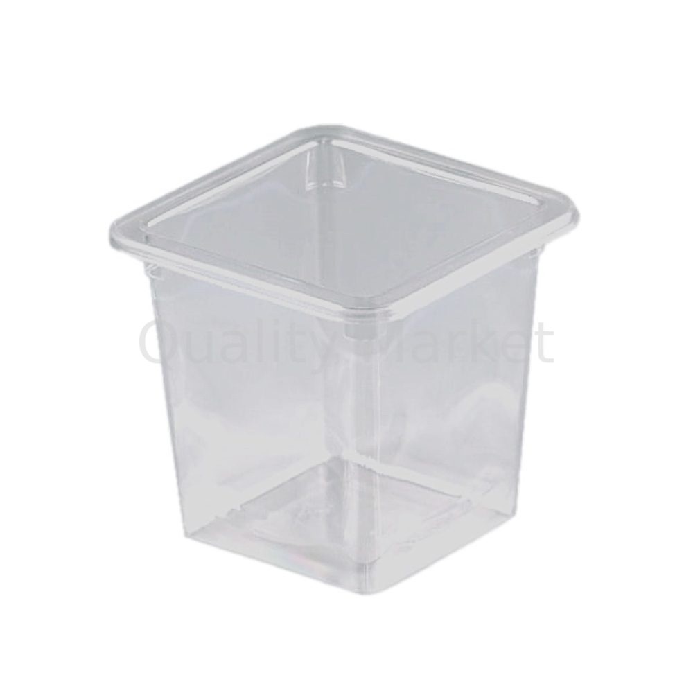 ПР-СТ-95х75 (ПЭТ) (цвет:прозрачный) (300 шт/кор) (крышка+контейнер), 20шт