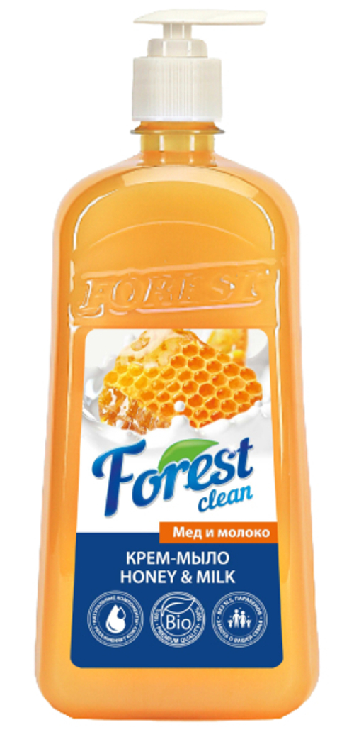 Forest Clean крем-мыло “Мёд и молоко” 1л