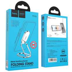 Держатель настольный Hoco Emma metal multifunctional folding Stand (PH36) для смартфонов Серебристый