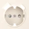 Накладка для розетки Schuko с зарядным устройством USB A+C,  со шторками 16A 250В,  матовый кремовый,  серия A07