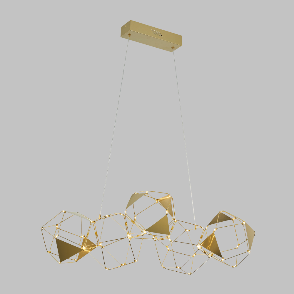 Подвесной светодиодный светильник Eurosvet Uma 90368/5 медь