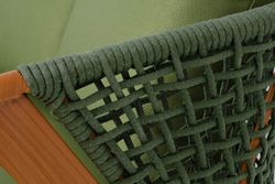 "Амстердам" диван из искусственного ротанга двухместный, цвет зеленый