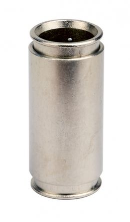 Муфта труба-труба, никелированная латунь