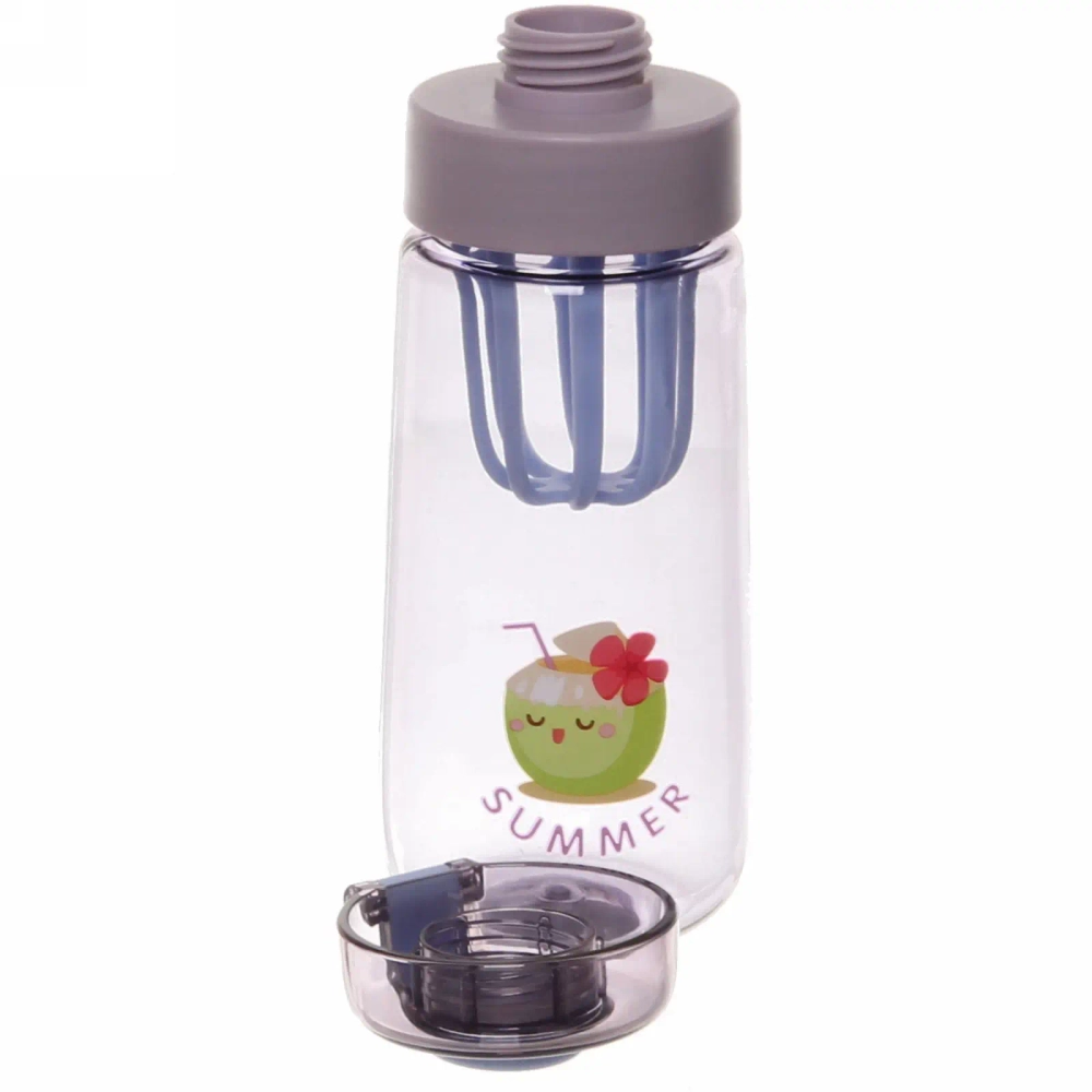 Бутылка питьевая пластиковая 430мл «Фрукты Лето»