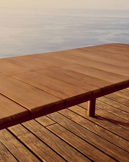 Раздвижной стол Turqueta из массива тикового дерева, 220 (294) x 100 см Испания 