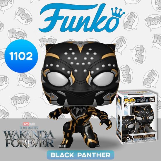Фигурка Funko POP! Bobble Marvel Black Panther Wakanda Forever Black Panther (1102) 66718
