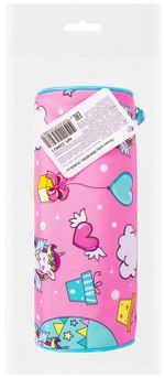 Пенал-тубус BRAUBERG, с эффектом Soft Touch, мягкий, "Unicorn", 22х8 см, 229011