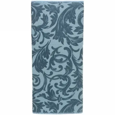 Коврик для сушки посуды 38*50см «Цветочный узор» бирюзовый