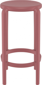 Табурет пластиковый полубарный Siesta Contract Tom Bar 65, марсала