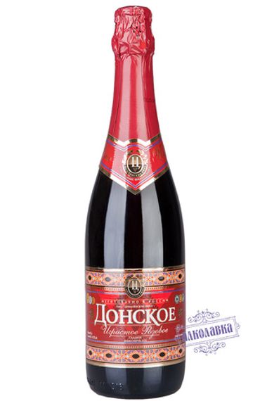 Цимлянское игристое. Вино игристое розовое сладкое. 0,75 Л