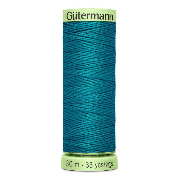 Нитки отделочные Gutermann Top Stitch 30 (30 метров), 5 кат. | 189 зеленая бирюза