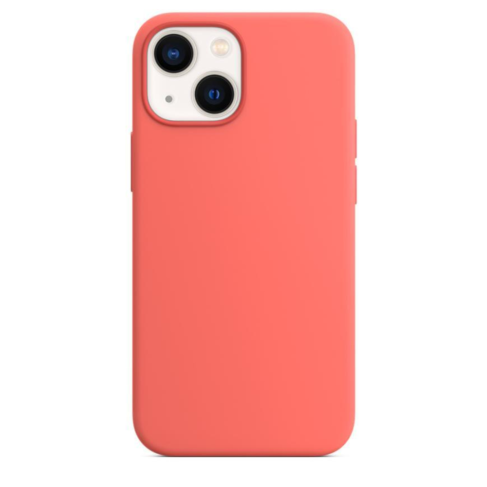 Силиконовый чехол MagSafe Apple Silicone Case для iPhone 13 mini, Розовый помело