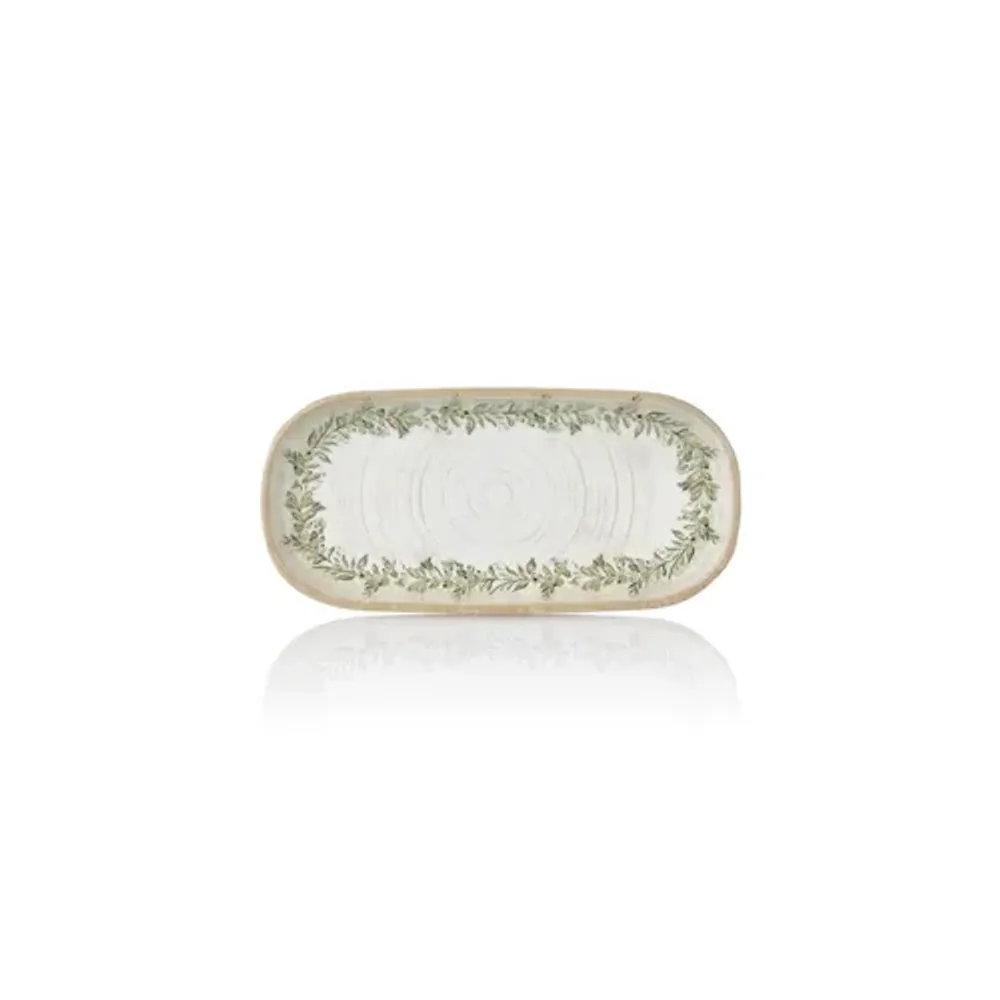 Блюдо овальное 20,5*9,5 см емкость для закусок с бортом Oliva By Bone Innovation [6]