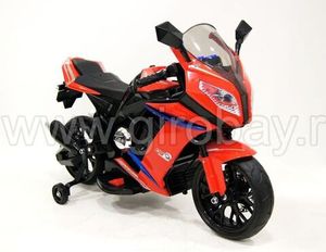 Детский электромотоцикл River Toys M111MM красный фото №1